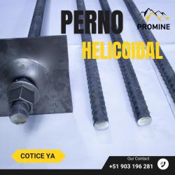 PERNOS HELICOIDALES PARA SOSTENIMIENTO MINERO