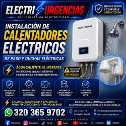 Electricista,La cabrera,La calera, chía, Santa paula, La carolina, Santa bárbara