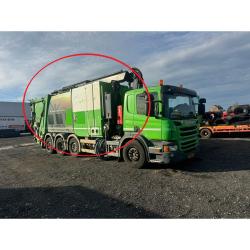 Equipo FAUN de recogida, vaciado y limpieza de contenedores de basura