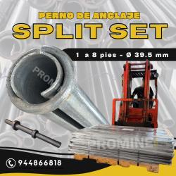 Perno Split Set de 1 a 8 pies para minería peruana