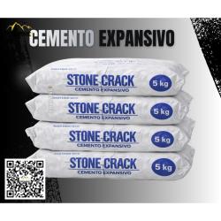 CEMENTO EXPANSIVO PARA DEMOLICIÓN Y FRACTURA DE ROCA SIN EXPLOSIVOS