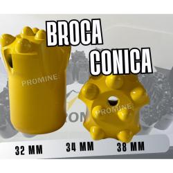 BROCA CÓNICA PARA PERFORACIÓN INDUSTRIAL Y MINERA