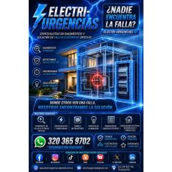 Electricista,7 de Agosto, La Esperanza, Rafael nuñez, santa teresita, San Luis.