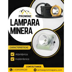 LÁMPARA MINERA RECARGABLE DE ALTA POTENCIA Y GRAN DURACIÓN