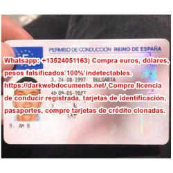 WhatsApp +16465806302. Adquiera licencias de conducir registradas y documentos