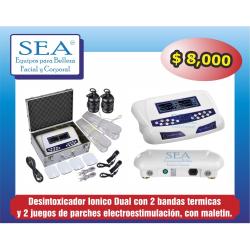 Desintoxicador Doble con banda termica y electroestimulador