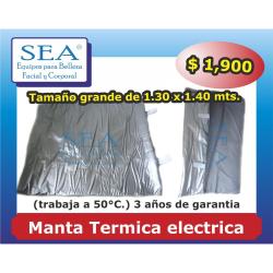 Manta termica electrica 1.30 x 1.40 metros aux. masajes reductivos Spa