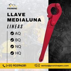 LLAVE MEDIA LUNA PARA TRABAJOS MINEROS E INDUSTRIALES