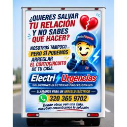 Electricista,Colseguros, Armenia, La Magdalena, El Chico, El virrey, pablo VI.