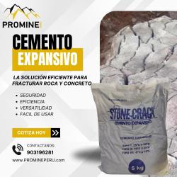 CEMENTO EXPANSIVO DE ALTA POTENCIA PARA DEMOLICIÓN
