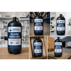 Hydrargyrum, Quicksilver,  CAS №7439–97–6 Silver Liquid 99.999% Mercury