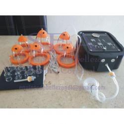 Equipo vacuumterapia con 16 accesorios (copas colombianas)