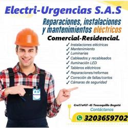 Servicio de instalaciones y reparaciones eléctricas.Bogotá