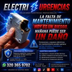  Si buscas Electricista,, Quinta paredes, Las américas, Campin, la calleja, cedritos. puedes comprarlo con electrico está en venta al mejor precio