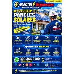 ELECTRICISTA,DISEÑO E INSTALACIÓN DE PANELES SOLARES