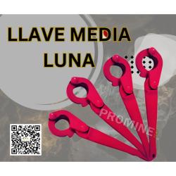 LLAVE MEDIA LUNA DE ALTA RESISTENCIA PARA TRABAJOS INDUSTRIALES Y MINEROS