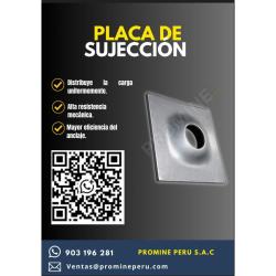 Placa de Sujeción para Sostenimiento Minero | PROMINE PERÚ