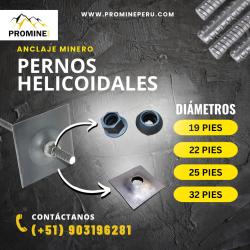  Si buscas PERNO HELICOIDAL PARA FORTIFICACION Y SOSTENIMIENTO MINERO puedes comprarlo con PROMINE CAYLLOMA está en venta al mejor precio