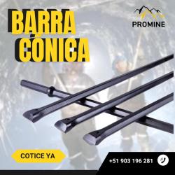 BARRA CÓNICA PARA PERFORACIÓN MINERA | ALTA RESISTENCIA Y MÁXIMO RENDIMIENTO