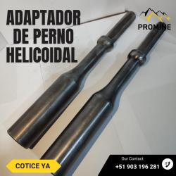 ADAPTADOR DE PERNO HELICOIDAL PARA MINERÍA | CONEXIÓN SEGURA Y ALTA RESISTENCIA