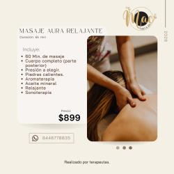 Masaje Aura Relajante en Saltillo - Servicio Profesional de Spa