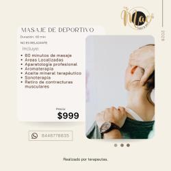 Masaje Deportivo Terapéutico para Contracturas en Saltillo - Casa Mac Spa