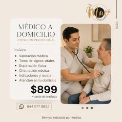 CONSULTA CON MÉDICO A DOMICILIO EN SALTILLO