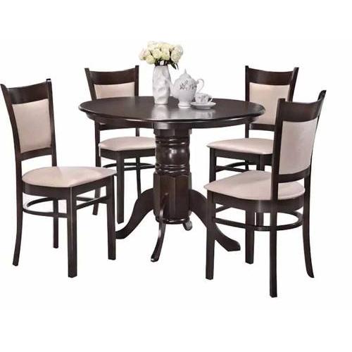 Juego De Comedor 4 Sillas Tapizadas Mesa Redonda Muebles Web en ... Juego De Comedor 4 Sillas Tapizadas Mesa Redonda Muebles Web en ...