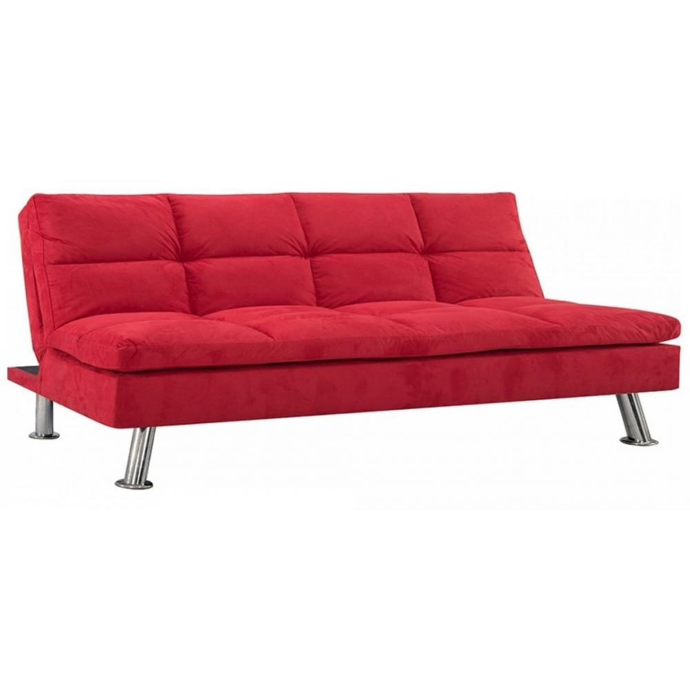  Si buscas Sofa Cama - Microfibra - Patas De Metal - Premium - Rojo puedes comprarlo con MUEBLES WEB está en venta al mejor precio