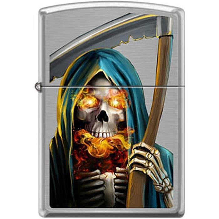  Si buscas Zippo #200 Flaming Reaper Encendedor Edicion San La Muerte puedes comprarlo con PHOTOSTORE está en venta al mejor precio