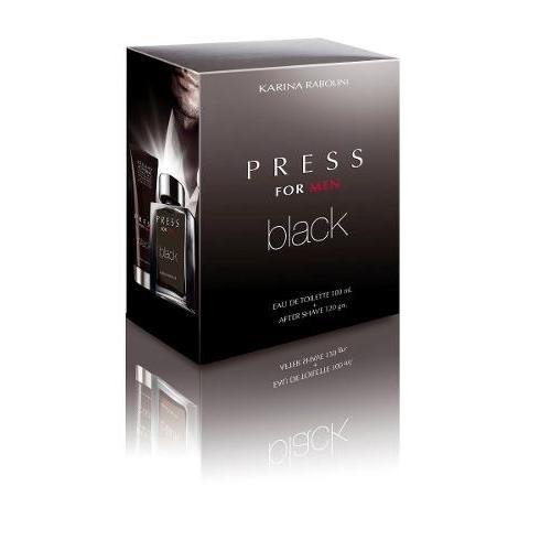  Si buscas Press Men Blck Karina Rabolini 100ml + After Shave 120gr puedes comprarlo con PERFUMES PAVANA está en venta al mejor precio