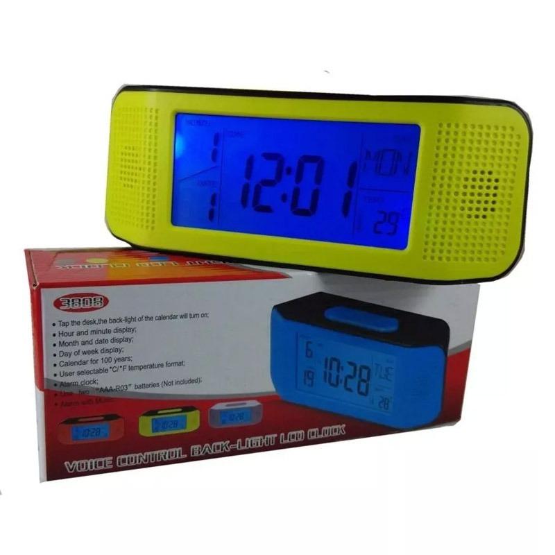  Si buscas Reloj Despertador Con Sensor Luz Y Sonido Alarma 3808 puedes comprarlo con OPORTUNIDADESVIP está en venta al mejor precio