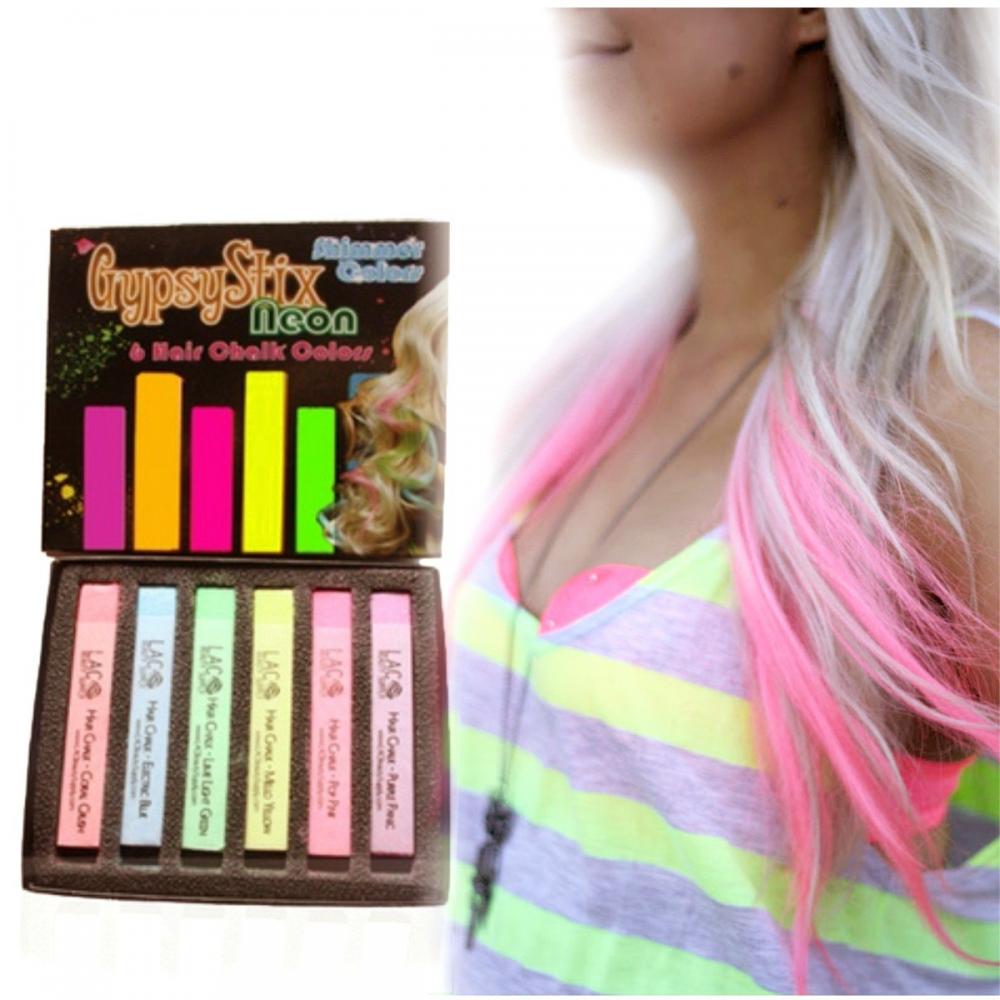  Si buscas ¡ Caja X6 Tizas Uv Glow Neón Tinte Temporal Hair Cabello !! puedes comprarlo con APRECIOSDEREMATE está en venta al mejor precio