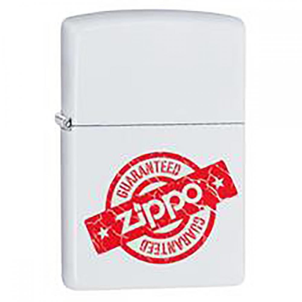  Si buscas ¡ Zippo Stamp Garantía Guaranteed 29547 - Blanco Rojo !! puedes comprarlo con APRECIOSDEREMATE está en venta al mejor precio