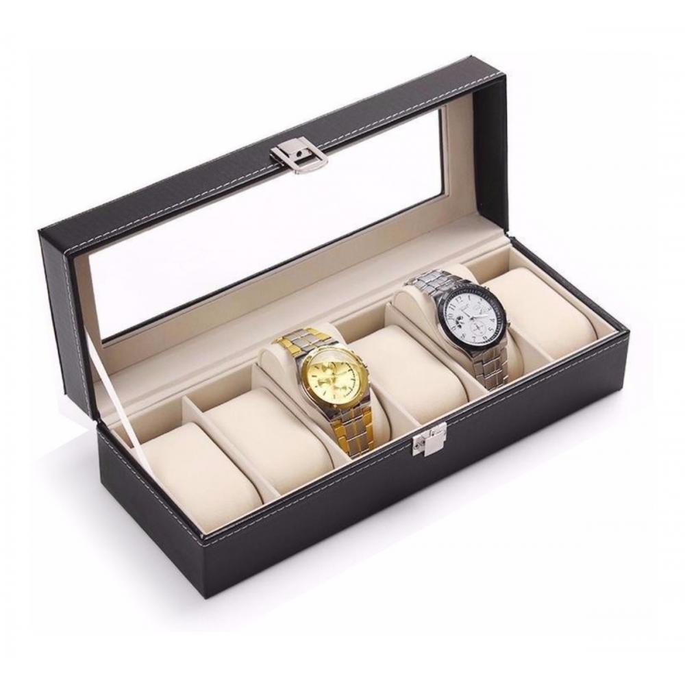  Si buscas ¡ Estuche De Lujo Caja Organizadora Para 6 Relojes Negro !! puedes comprarlo con APRECIOSDEREMATE está en venta al mejor precio