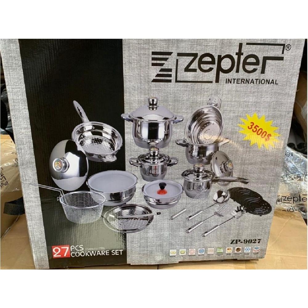  Si buscas Bateria De Cocina Ollas En Acero Quirurgico Zepter 27 Piezas puedes comprarlo con DISTRIVMX está en venta al mejor precio