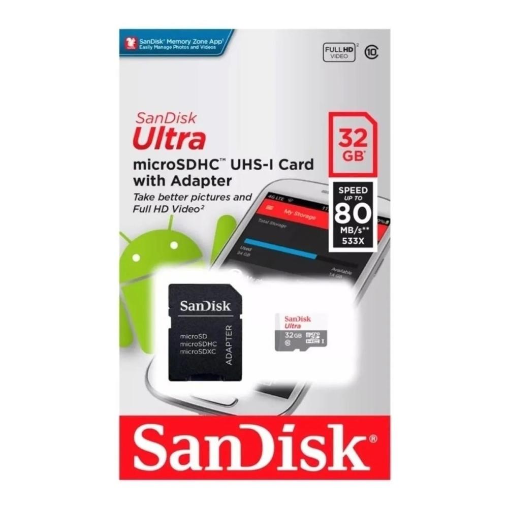  Si buscas Memoria Micro Sd Sandisk Ultra 32gb Clase 10 Original 80mb/s puedes comprarlo con NANY41 está en venta al mejor precio