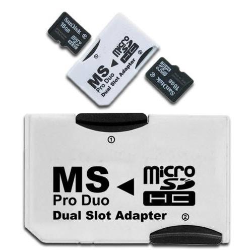  Si buscas Adaptador Ms Pro Duo Doble Memoria Micro Sd Hc Psp Sony /e puedes comprarlo con VENTRONIC está en venta al mejor precio