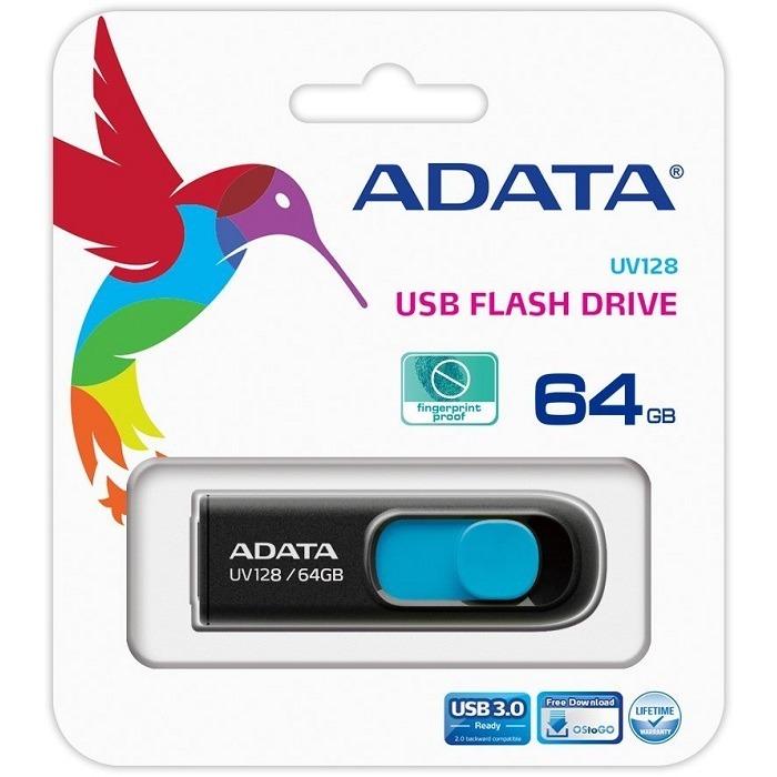  Si buscas Memoria Flash Adata Uv128 64gb Usb 3.0 Negro Azul /v puedes comprarlo con VENTRONIC está en venta al mejor precio