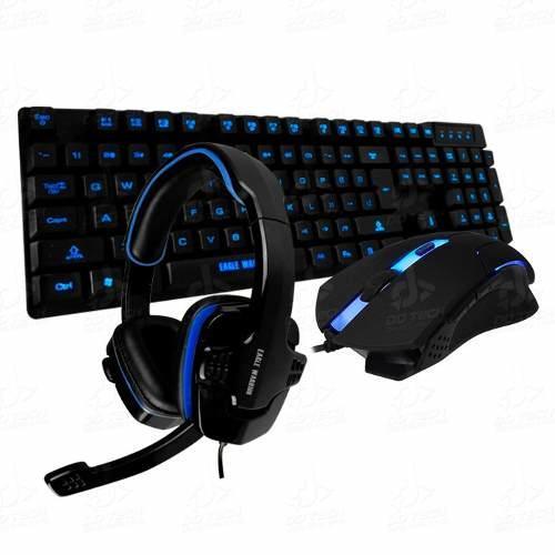  Si buscas Kit Gamer Accesorios Teclado, Mouse Y Diadema Eagle Warrior puedes comprarlo con DD TECH está en venta al mejor precio