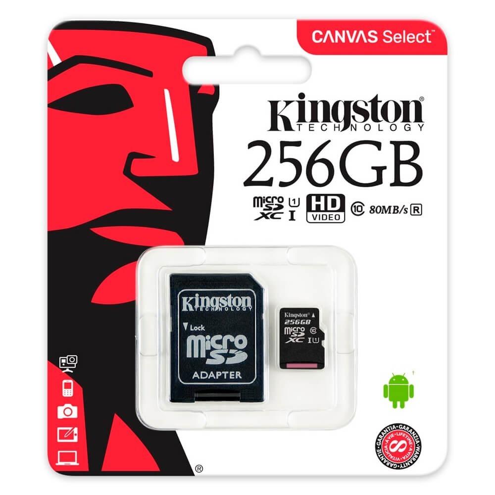  Si buscas Memoria Micro Sd Kingston Canvas 256gb Uhs-i Cl10 80mb/s puedes comprarlo con DD TECH está en venta al mejor precio