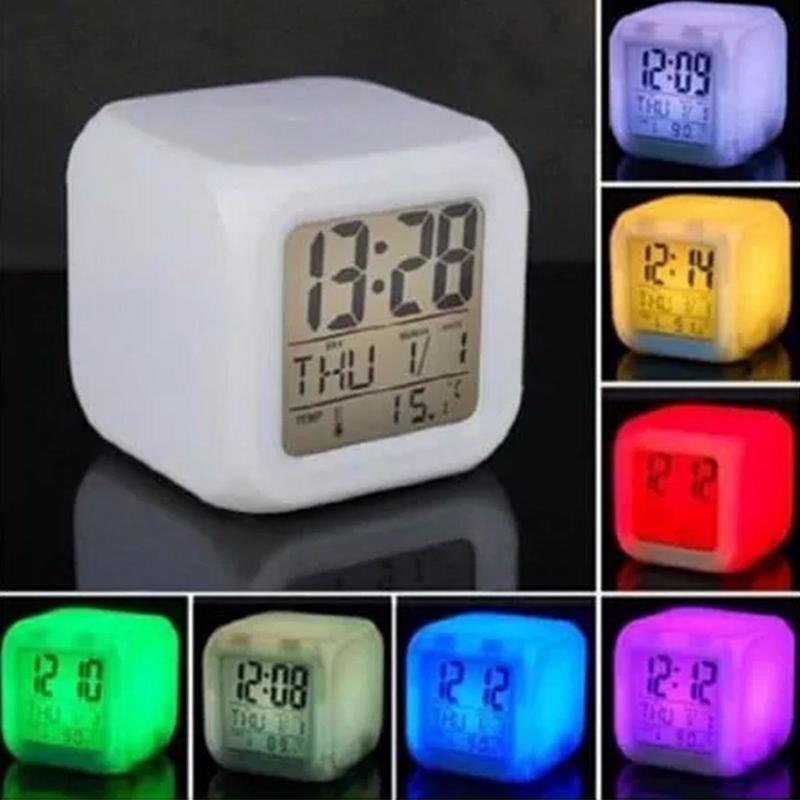  Si buscas Reloj Despertador Digital Led 7 Colores Intermitentes H9025 puedes comprarlo con GARUMI está en venta al mejor precio