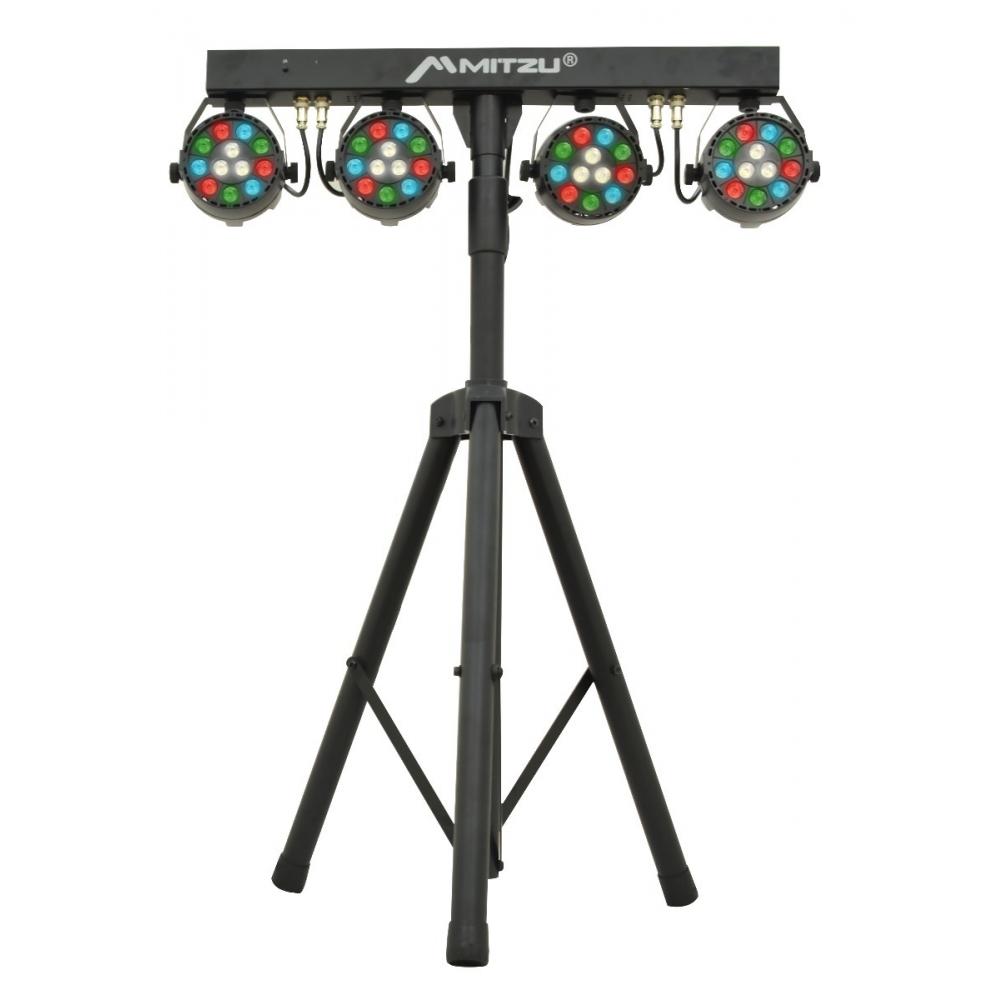  Si buscas Set 4 Luces Dj Led Cañon 60w Mitzu Rgbw Tripie Y Control puedes comprarlo con COMODIDADES está en venta al mejor precio