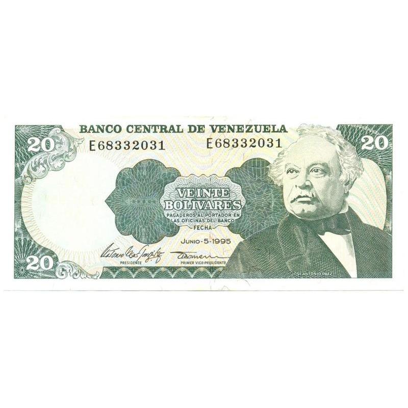  Si buscas Billete De 20 Bolívares Junio 5 De 1995 Serial E8 - Au / Sc puedes comprarlo con NUMISFILA está en venta al mejor precio