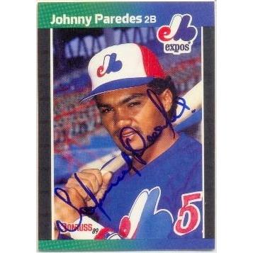  Si buscas Barajita Johnny Paredes Autografiada Expos Donruss 1989 #570 puedes comprarlo con NUMISFILA está en venta al mejor precio