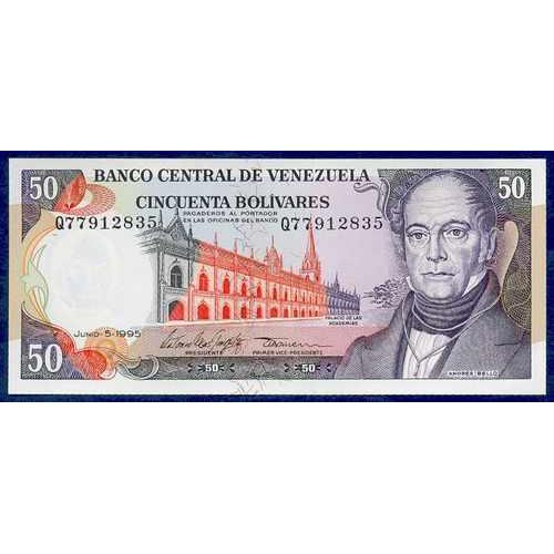  Si buscas Billete De 50 Bolívares Junio 1995 Q8 Au, Casi Sin Circular puedes comprarlo con NUMISFILA está en venta al mejor precio