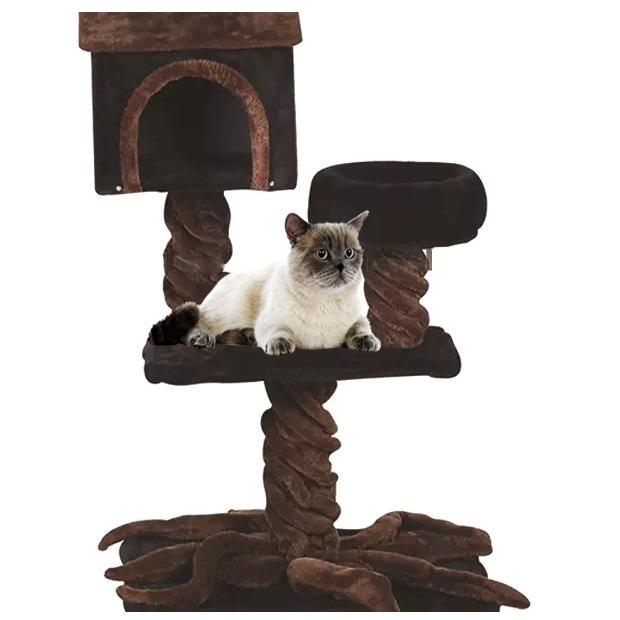 Rascador Casa Cama Gato Alto 122cm. Kf8009 Fernapet en Maip