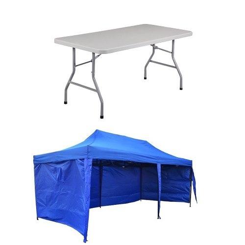  Si buscas Pack Mesa Plegable 1.8mt + Toldo Plegable Pared Azul 3x6 Mts puedes comprarlo con REBAJAS está en venta al mejor precio