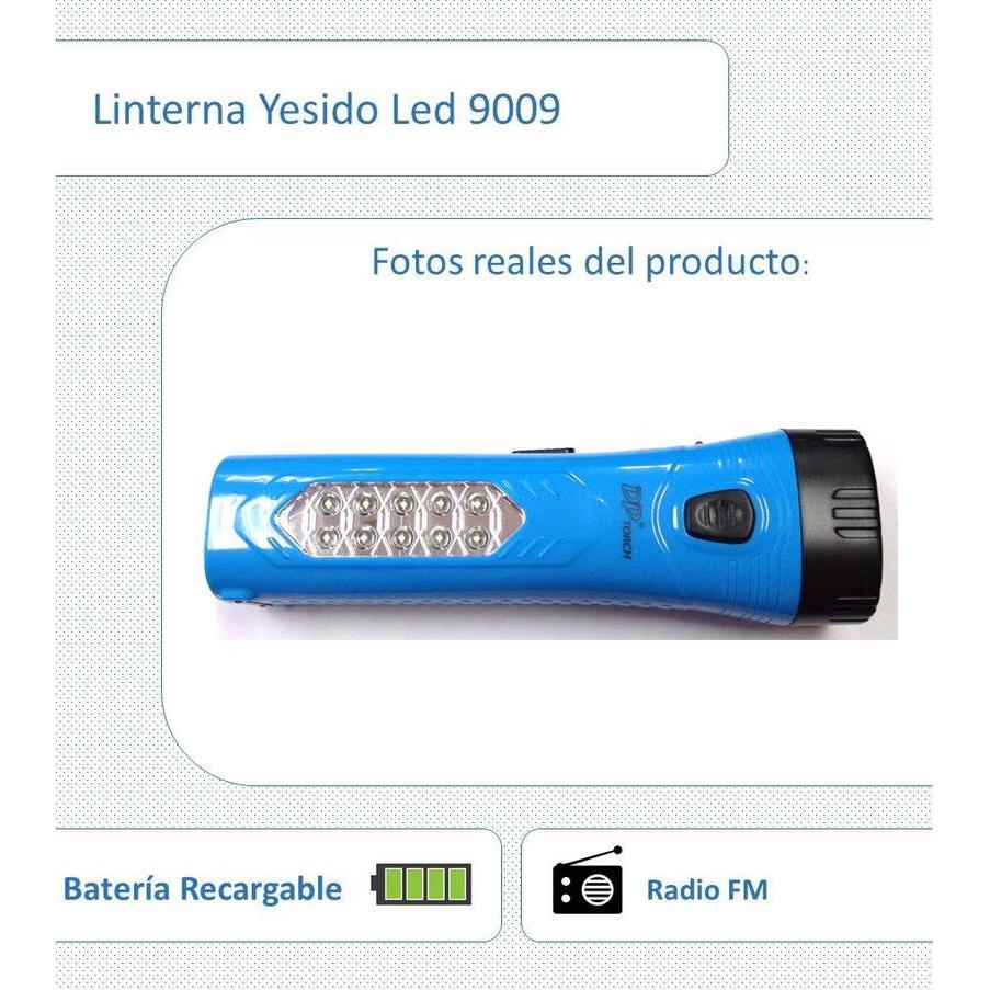  Si buscas Linterna Dual 6 Y 10 Led Recargable Con Radio Fm Futuro21 puedes comprarlo con FUTUROXXI DIMM está en venta al mejor precio