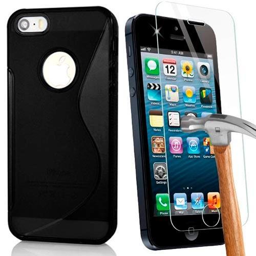  Si buscas Combo Protector iPhone 5 5s Se + Vidrio Templado puedes comprarlo con TUBELUXUY está en venta al mejor precio